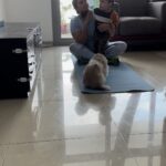 Ishaara Nair Instagram – This is the reason guys 💆 #workoutpartner #babiesworkingout #missionaccomplished #babiesofinstagram #mommiesofinstagram #mommyproblems