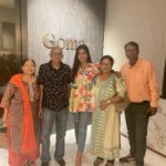 Ishita Dutta Instagram - #drishyam2 celebration with family and @gomamumbai ❤️ Wearing @utility.closet Radisson Mumbai Goregaon