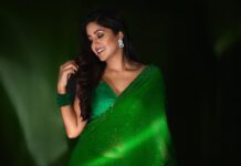 Ishita Dutta Instagram - DRISHYAM2 premier 💚💚💚 Styled by @natashaabothra Team @priyankaa.a_91 @mausmi_mitra_ @Team natashaabothra Outfit @ranbirmukherjeeofficial Earrings @rubans.in Bangles @ijewels009 Makeup @makeupbyheenal Hairstylist @Hairstylist.julie Photographer @ashish_ojha_photography