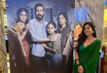 Ishita Dutta Instagram - #Drishyam2 premier ❤️ Loving the response Thanku for all the wishes and love cannot wait for each and everyone of you to watch it.