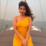 Iswarya Menon Instagram – Meet me where the sky touches the sea 🌊💛🌌