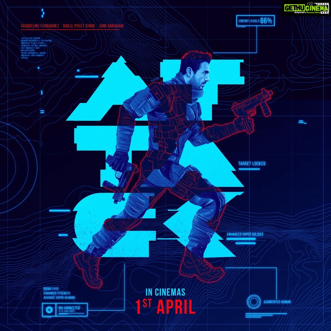 John Abraham Instagram - Running on blood and intelligence, meet the SUPER SOLDIER in 3 DAYS! π₯π₯π₯ #Attack - Part 1 releasing in cinemas worldwide on 1.04.22 #ATTACKMovie Artist: @_Doaly @lakshyarajanand @rakulpreet @jacquelinef143 #RatnaPathakShah @joinprakashraj @jayantilalgadaofficial @ajay_kapoor_ @yogendramogre @minnakshidas @sumit_batheja @thevishalkapoor @shashwatology @penmovies @johnabrahament @ajaykapoorproductions @zeemusiccompany @moviegoers_entertainment