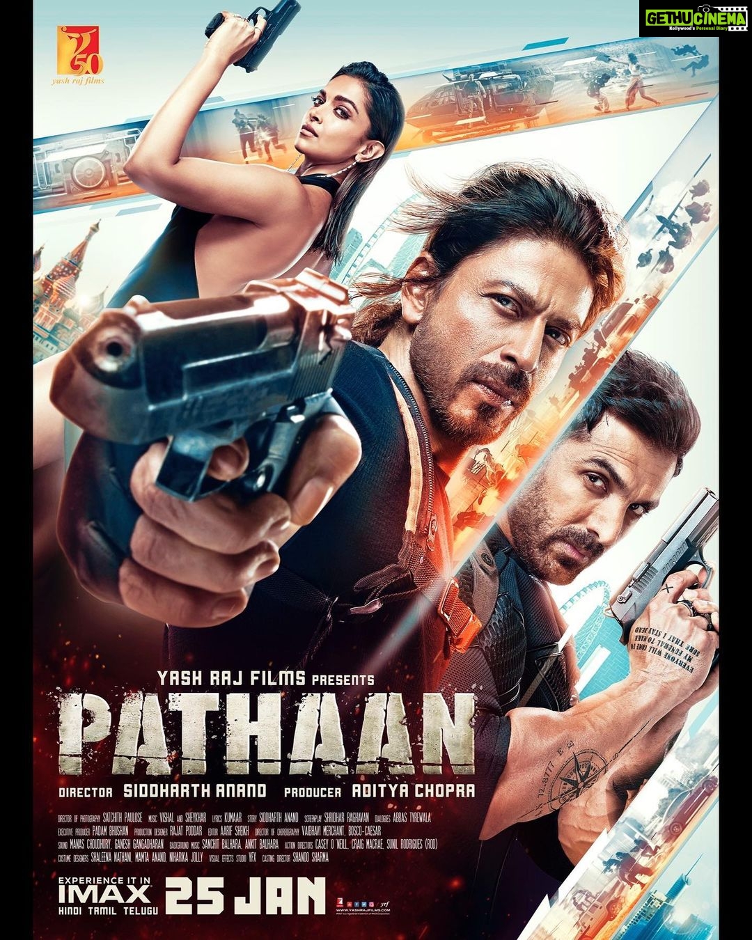 John Abraham Instagram - The rules of the game are about to change. #55DaysToPathaan Celebrate #Pathaan with #YRF50 only at a big screen near you on 25th January, 2023. Releasing in Hindi, Tamil and Telugu. @iamsrk | @deepikapadukone | #SiddharthAnand | @yrf