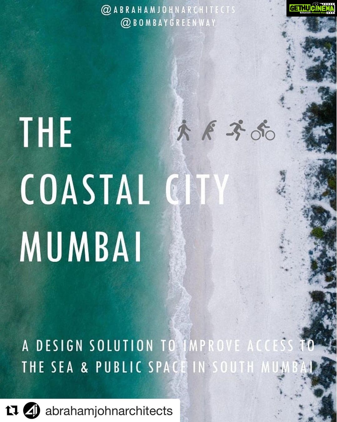 John Abraham Instagram - #Repost @abrahamjohnarchitects with @get_repost ・・・ The Coastal Road: REALIGNED ... and the need for a COASTAL CITY Check out the video ⬅️ The BMC is reclaiming 95 hectares of land from the sea to build a road … Unfortunately, the Coastal Road will cut off the city from the sea We will need to account for the environmental impact And for climate change And plan for flood resilience We also need to improve public access & open up the waterfront As currently planned, we only get a 20m wide, disconnected, inaccessible, roadside promenade If realigned, we could easily get a 120m wide 6.7km long, continuous, accessible, public waterfront … We deserve a COASTAL CITY Choose your lifestyle @my_bmc @mybmccoastalrd @cmomaharashtra_ adityathackeray #turningspacesintoplacesmumbai @bombaygreenway #abrahamjohnarchitects @lypmumbai @udrimumbai @wri_india @itdp.india #loveyourparksmumbai #coastalroad #citiesforpeople #mobility #citylife #mumbaikar #mumbai #monsoon #walkablecities #UrbanPlanning #fridays4future #Cities4GlobalHealth #urbanwarrior #TakeAction4Cities @letindiabreathe.in @thereisnoearthb @india_climate_collab @fridaysforfutureindia #letindiabreathe #fffindia @samani_shyam @shriyaa_s @__starborn__ @saveourcoastmumbai #coast #Waterfront #Cityplanning @fayedsouza @diamirzaofficial #Urbandesign #Urbanplanning #Mapping #sea #lifestyle #architecture #architecturedesign #mumbai @ancaflorescuabraham @thealanabraham