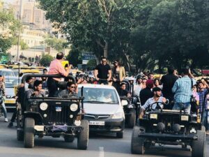 John Abraham Instagram - Just a few tweets and such a massive response! 
Touched to see so many people out on streets in support of the #ParmanuPrideParade. 
We are humbled by your love, Delhi.

#Parmanuon25thMay