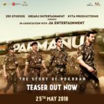 John Abraham Instagram - Turning impossible into possible for the nation was Ashwat and Ambalika's life not a job. Presenting the #ParmanuTeaser. Story unfolds on 25th May. Link in Bio @kriarj @johnabrahament @DianaPenty @bomanirani #AbhishekSharma @saiwyn @sanyukthac @zeestudiosofficial @kytaproductions
