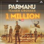 John Abraham Instagram - #ParmanuTeaser crosses 1M+ views with the power of integrity #AgainstAllOdds Watch it once again here: http://bit.ly/ParmanuTeaser! @DianaPenty @bomanirani #AbhishekSharma @SaiwynQ @SanyukthaC @johnabrahament