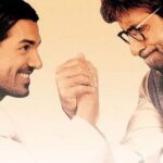 John Abraham Instagram - To the man who held my hand when I started my career. I will always stand by you.. Happy Birthday Sir. . . . . . #amitabhbachan #happy75thbirthdayabsir