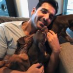 John Abraham Instagram - These bundles of joy! . . . . #johnabraham #ja #jaentertainment #dogs #dogsofinstagram #pupsofinstagram #puppy #puppies #bailey #family #littleones #bundlesofjoy
