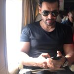 John Abraham Instagram - On my way back to Mumbai from the beautiful Arunachal Pradesh . Sitting in the Skyone chopper MI 172 . Russian made . Dual engine .Super safe in the hills !!!