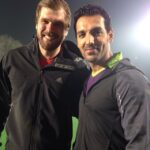 John Abraham Instagram - The worlds best goalkeeper Nicolas Jacobi #delhiwaveriders @nicojacobi