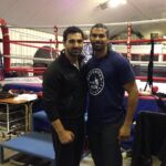 John Abraham Instagram - Training hard with the former heavy weight champion of the world ... David Haye ... Such an awesome guy :)