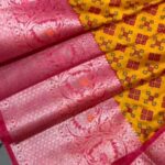 Joy Crizildaa Instagram - Classy Banarasi soft wam silk sarees with beautiful contrast kanchi border 4 colors available To place an order Kindly DM ! ❤️ Disclaimer : color may appear slightly different due to photography No exchange or return Unpacking video must for any sort of damage complaints Threads here and there, missing threads,colour smudges are not considered as damage as they are the result in hand woven sarees.