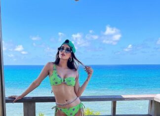 Karishma Sharma Instagram - Girls just wanna have 🌞 Coming back to work with tan lines and golden skin. ✨✨ Bikini by @flawedbyshaleen #beachbum #sea #thesunneversetsinparadise Hilton Seychelles Northolme Resort & Spa