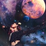 Karishma Sharma Instagram - Inhi logo ne le lina dupatta mera. Humari na Mano Baadalva se puchho. Humari na Mano Chand Taarvaa se puchho. Thank you @jsmitharts for the second picture. 👽🪐🌏🌞🌚 . . Sari by @sarakhanofficial__ International Space Station