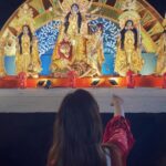 Karishma Sharma Instagram - Goodness always triumphs over evil! May Maa Durga give you the power and strength to fight all the negativity! Durga Pujo Shubhecha! 🤗🙏 Outfit @monishajaising