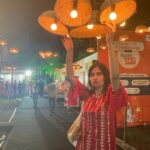 Karishma Sharma Instagram - Goodness always triumphs over evil! May Maa Durga give you the power and strength to fight all the negativity! Durga Pujo Shubhecha! 🤗🙏 Outfit @monishajaising