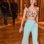 Karishma Sharma Instagram - Such an overwhelming feeling to be a part of such an inspirational film. Congratulations to everyone who’s put their heart and soul in the film. Success party @super30film #super30 . . Styled by- @simran_kabra Bralette - @papadontpreachbyshubhika Pants- @lmanedesigns Heels- @oceedeeshoes Makeup by @nishaa.guptaa