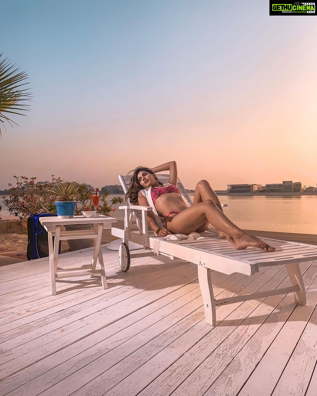 Karishma Sharma Instagram - Wanderlust consumed her; Foreign hearts and exotic minds compelled her. She had a gypsy soul and a vibrant hope for the unknown. Love this angle clicked by @keonimars Dubai, United Arab Emirates