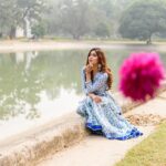 Karishma Sharma Instagram - 🌺🌺🌺 Shot by @arpitr93 Styled by @simrankhera5 Makeup by @sumanmakeupartist Wearing @maayera_jaipur