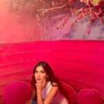Karishma Sharma Instagram - Turned pink with the cherry blossoms 🌸 Outfit by @herinofficial @rivaaabhatia