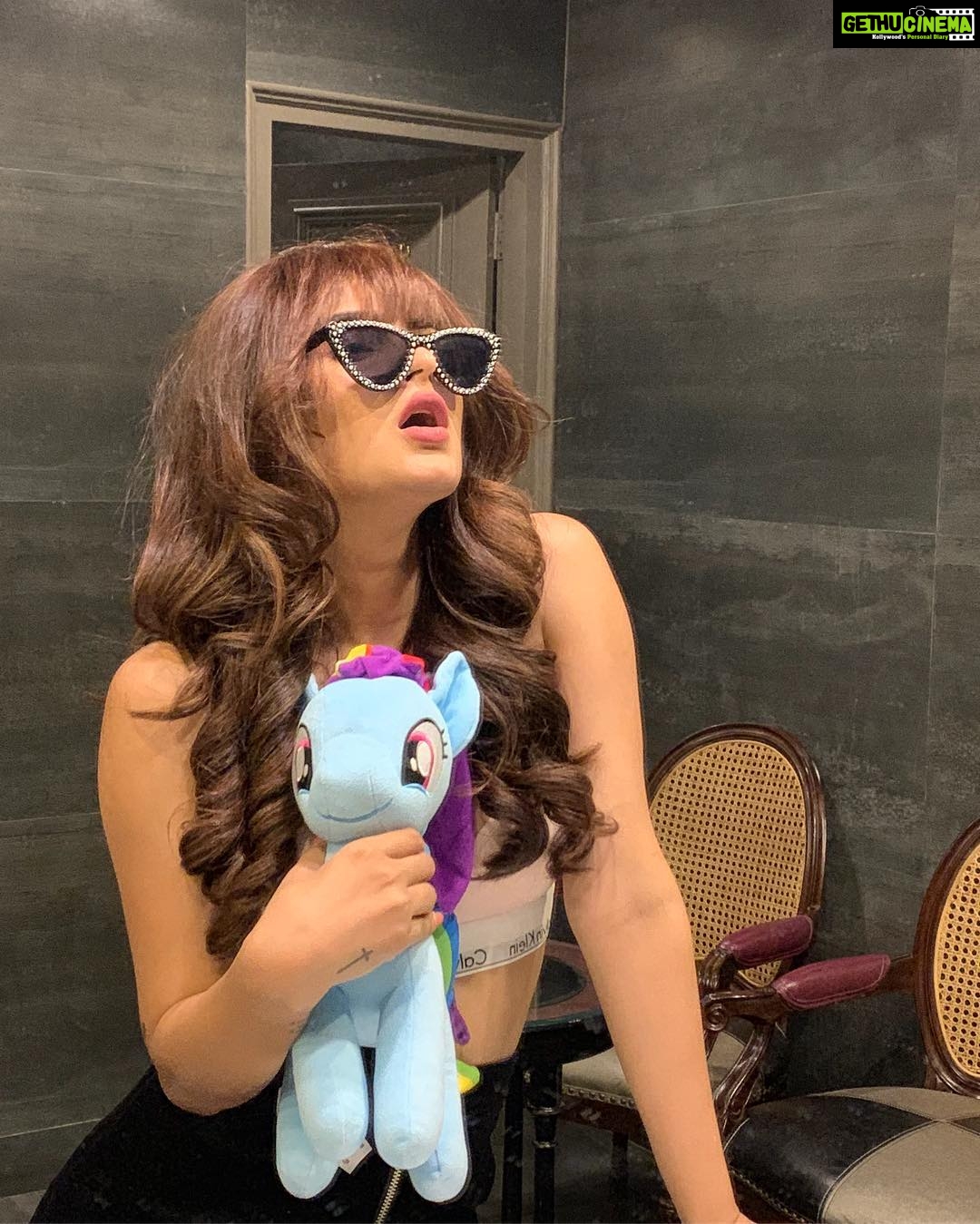 Karishma Sharma Instagram - When I look at myself in the mirror. I see a unicorn. A bad ass unicorn 🦄🤪 Plum by Bent Chair
