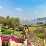 Karishma Sharma Instagram - Everyone needs a place to retreat; a spot where the world grows quiet enough for the soul to speak. 💚✨🌸✨ Udaivilas Udaipur