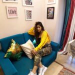 Karishma Sharma Instagram – Captured the best of my chilling mode at home without cropping out anything that describes the scene. With the wide-angle lens on the @Samsungindia #GalaxyA7, it was possible to capture all of it. #withGalaxy #TripleCamera