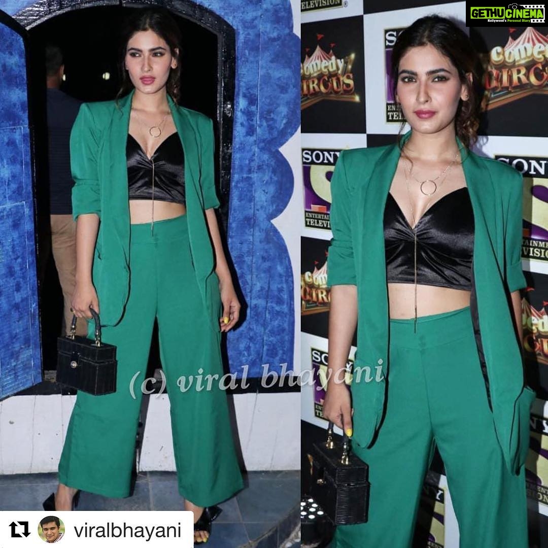 Karishma Sharma Instagram - #Repost @viralbhayani with @get_repost ・・・ #karishmasharma for @sonytvofficial #comedycircus bash Styled by @prashantmangasuli Makeup by @makeupartistrybysneha Suit by @fancypantsthestore