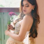 Karishma Sharma Instagram – She saw love in empty hearts. 
Clicked by @thehouseontheclouds 
Styled by @simrankhera5
Designer @simplysimone.official
Make up and hair by @malaika_lunkad The Leela Palace Bengaluru