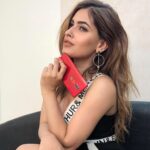 Karishma Sharma Instagram - Red and rearing to go! It's #TheRedYouNeed . . . . Follow @OnePlus_India now and you could win this beauty
