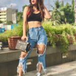 Karishma Sharma Instagram - Styled this look from Hummel India. You summer ready yet? Follow @hummelindia on Instagram for some amazing contests and product updates! #chevrons #obsession #sports #lifestyle #fashion #online #hummleindia #hummel #fitness #style