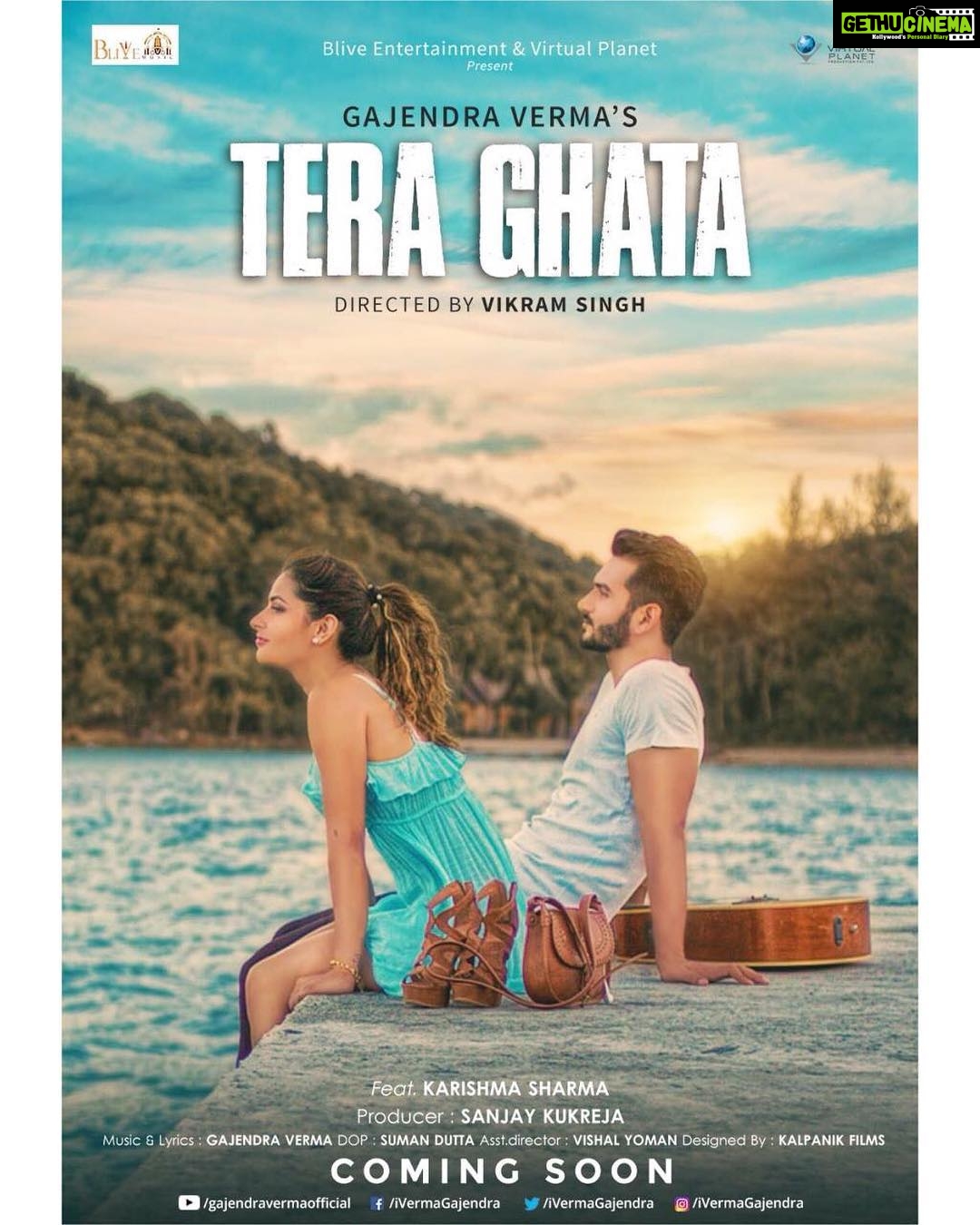 Karishma Sharma Instagram - Guys here’s the first look of the song. Coming soon! Super excited ❤️❤️😻😻 With the very talented @ivermagajendra directed by @isinghvikram