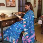 Karishma Sharma Instagram - Sari is not just a vibe it’s a feeling, I feel so much comfort wearing them. I wish I could do that more often, Well maybe I can. My life my rules 🌝🤓💫
