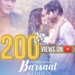 Karishma Sharma Instagram - It's overwhelming to see so much love for #BarsaatKiDhun that has made the track hit an astounding milestone of 200M views on YouTube. Tune in now. #tseries @tseries.official #BhushanKumar @guruchoudhary @Karishmasharma22 @jubin_nautiyal @therashmivirag @rochakkohli @ashishforfilms @adityadevmusic
