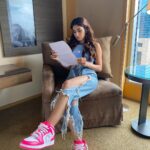 Karishma Sharma Instagram - "I am woman, hear me roar"-Cruella Reading scripts can sometimes be tough work, it's like taking stepping stones across a river. If you try to skip some, you might make things a lot harder for yourself. Very excited to be a part of the Ek Villian returns, and to be back to doing what I love most in the world..... Acting @mohitsuri @amulvmohan @arjunkapoor @tarasutaria @balajimotionpictures @tseries.official @aditya_lal