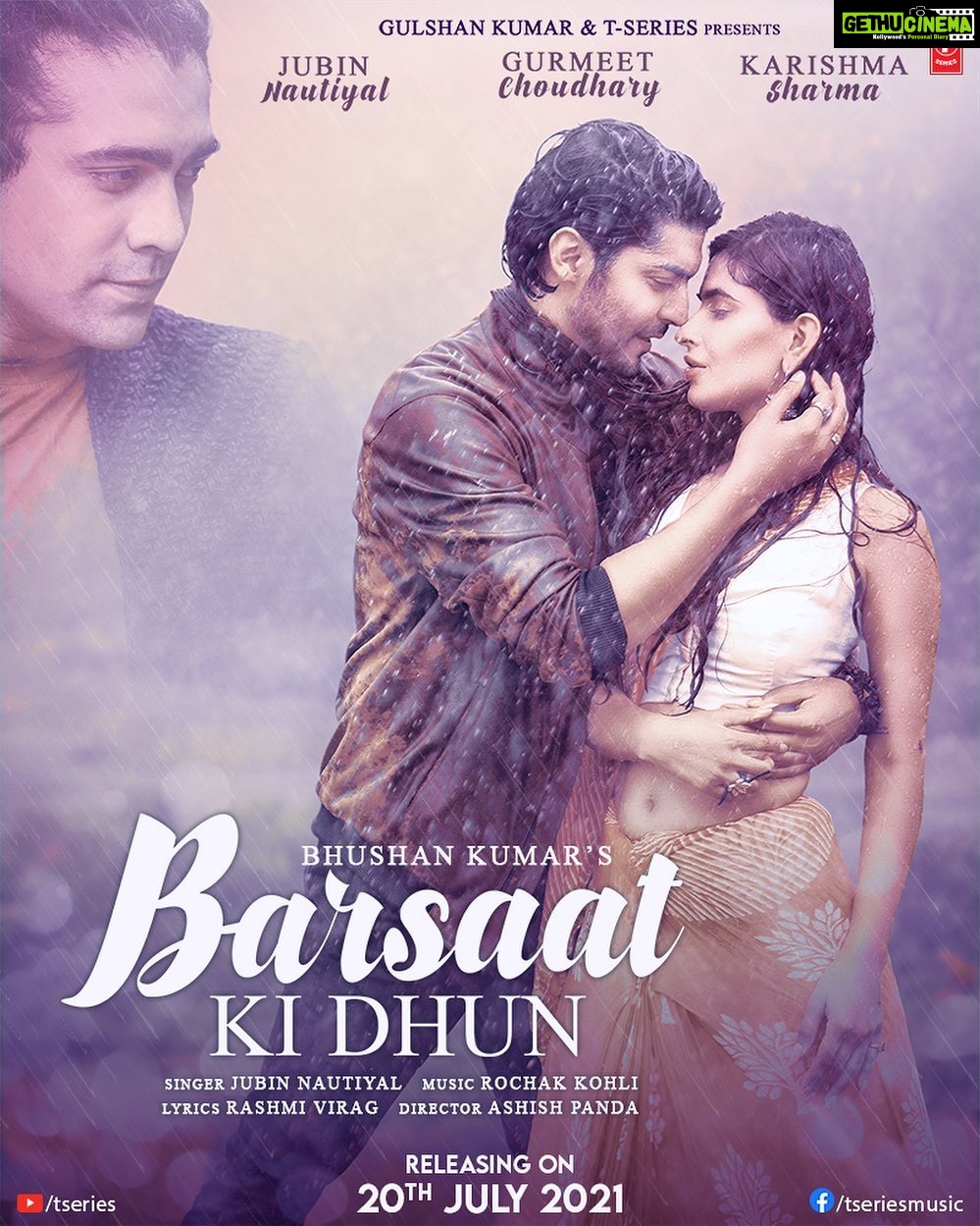 Karishma Sharma Instagram - Hold the excitement for love, romance & so much more with the monsoon anthem #BarsaatKiDhun. Releasing on 20th July 2021. Stay Tuned! #tseries @tseriesmusic #BhushanKumar @Gurmeet.Choudhary @jubin_nautiyal @RashmiViragOfficial @RochakKohliMusic @ashish.panda @vishalsinhadop