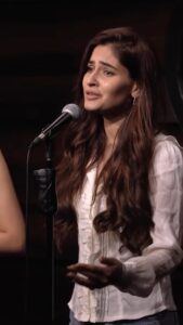 Karishma Sharma Instagram - Dear society, 

Main Akeli hoon,Magar Adhoori nahi 🙂 

written and performed with @hellyshah_
produced by @unerasepoetry
music by @samuel.pandya