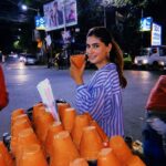 Karishma Sharma Instagram - Connecting with your childhood is the best gift you can give yourself. 1. Everytime my mom said no to buying me a toy I would sit on the floor and create a scene and be all grumpy. 😂 nautanki 2. Sheena and I used to run after school was over to buy kacha kairi and there were times I would also jump up the trees to get some more for another friend (quiet a monkey as a kid). 3. Foood is an extension of friendship and we all love puchka (Paani Puri) given the joy they bring. Be connected to the child within you - it’s the ultimate key to happiness ya’all. 😁🐒💙 KOLKATA-কোলকাতা