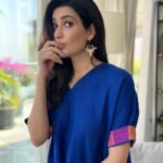 Karishma Tanna Instagram - Feeling blue ??? 💙 @saphedliving @shvet_silver