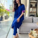 Karishma Tanna Instagram - Feeling blue ??? 💙 @saphedliving @shvet_silver