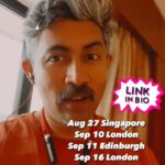 Karthik Kumar Instagram - International tour starts! Singapore Uk Ireland! Tickets in Bio❤️