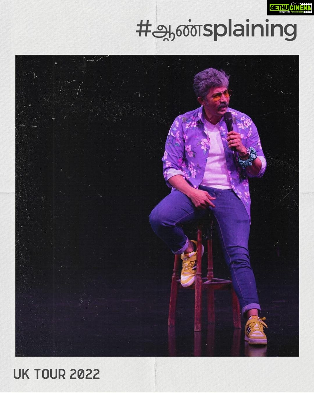 Karthik Kumar Instagram - #aansplaining at London.. Live.Laughter.Experience. P.C.: @bluefeatherstudios • • • • • • #Aansplaining #karthikkumar #standupcomedy #standupcomedylondon #upthecreekcomedyclub #indianinlondon #greenwich #manchester #edinbrugh #birmingham #london #londonlife #desistandup #tamilstandupcomedy #tamilstandup #funny #fresh #nightout #laugh #trendy #livecomedy #comedyshow