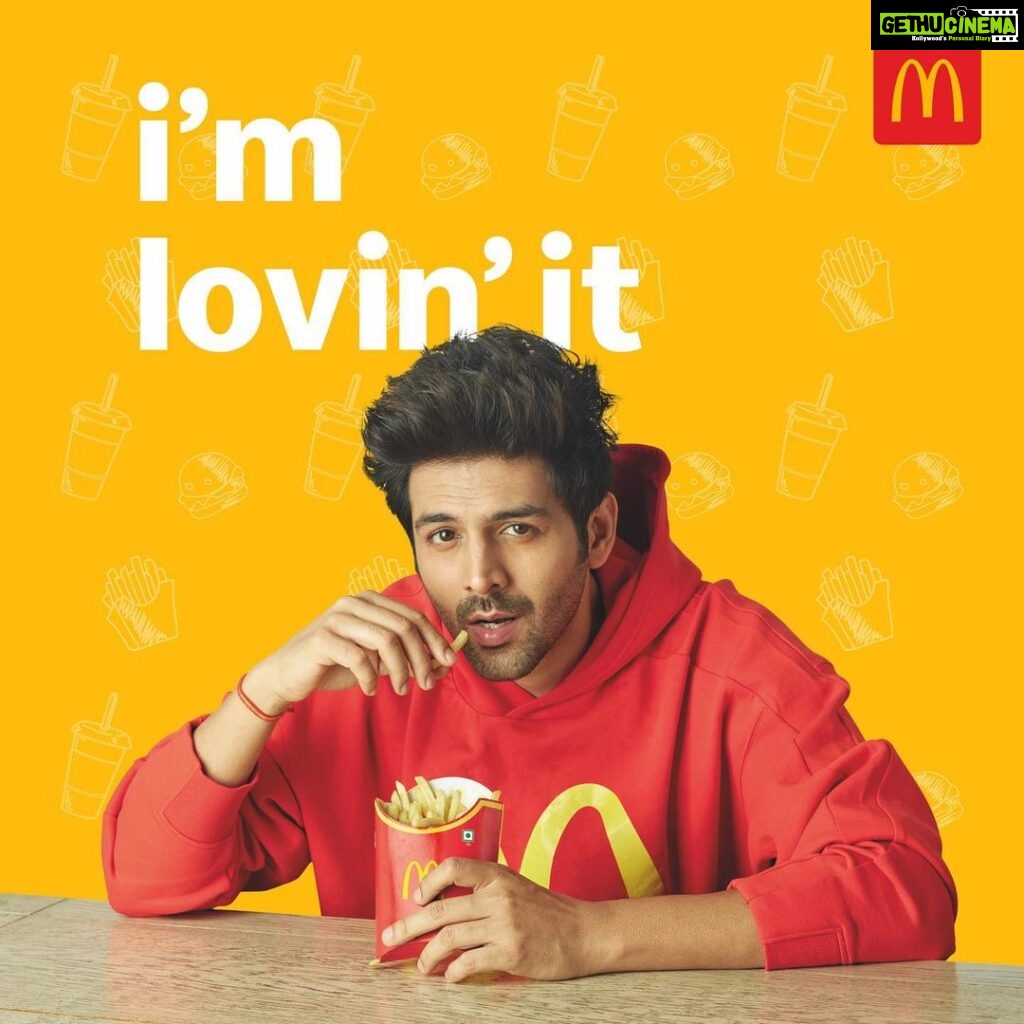 Kartik Aaryan Instagram - Super Super Excited to be the Brand Ambassador of my Bachpan Ka Pyaar ❤ #McDonalds #IAmLovinIt 😋