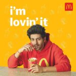 Kartik Aaryan Instagram – Super Super Excited to be the Brand Ambassador of my 
Bachpan Ka Pyaar ❤️ #McDonalds 
#IAmLovinIt 😋