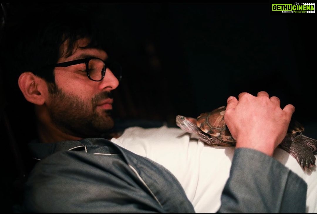 Kartik Aaryan Instagram - #Freddy and Hardy 🖤 2 Days to go 🐢 @disneyplushotstar