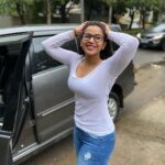 Komalee Prasad Instagram – Enjoying little things…. As little as a post pack up freedom to get drenched in the middle of hyderabad roads! 

#didntgetarrestedyet 🌨🦦