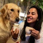 Komalee Prasad Instagram - Cappuccino and puppucino date with whiskey boi ☕️💕🐾