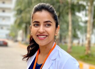 Komalee Prasad Instagram - To shoots , fresh air , freedom and acting the doctor in me, #throwback to so many good things 🥺❤️ Can you guess which upcoming movie are these #workingstills from ?!