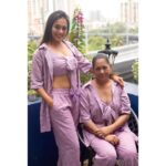 Krutika Desai Khan Instagram - I bet, you’re the mom everyone wishes they had 🤷🏻‍♀️🧿💞 Outfit by - @younglings_india 💄- @rj_makeover 📸 - @hg__photography.official @vinuphotography7 📍 - @mumbaicoworking #twinning #lavender #coordset #younglings #ootd #motherdaughter #duo #bff #goals #live #love #laugh #peace #positivevibes #gratitude #universe #spreadlove ♥️